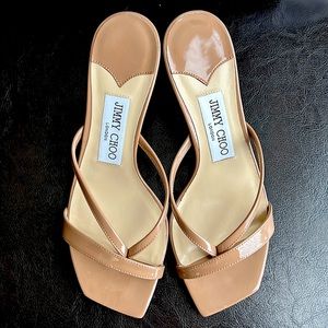 NWT Jimmy Choo MAELIE 70 patent leather sandals